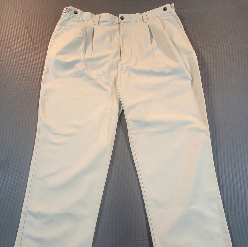 Dockers, Men's Pleated White pants.